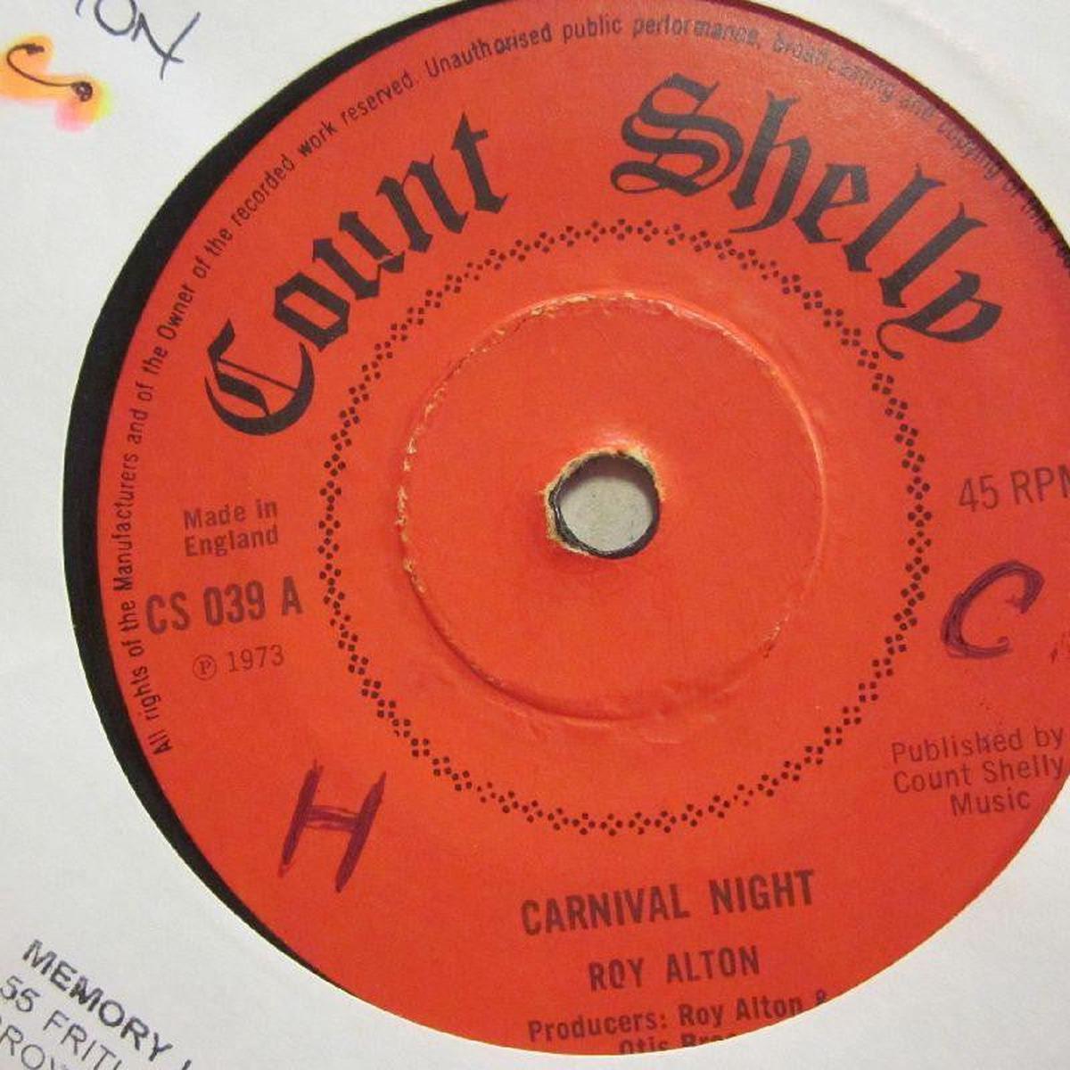 Carnival Night/ Drift Away-Count Shelly-7  Vinyl-Ex/VG+