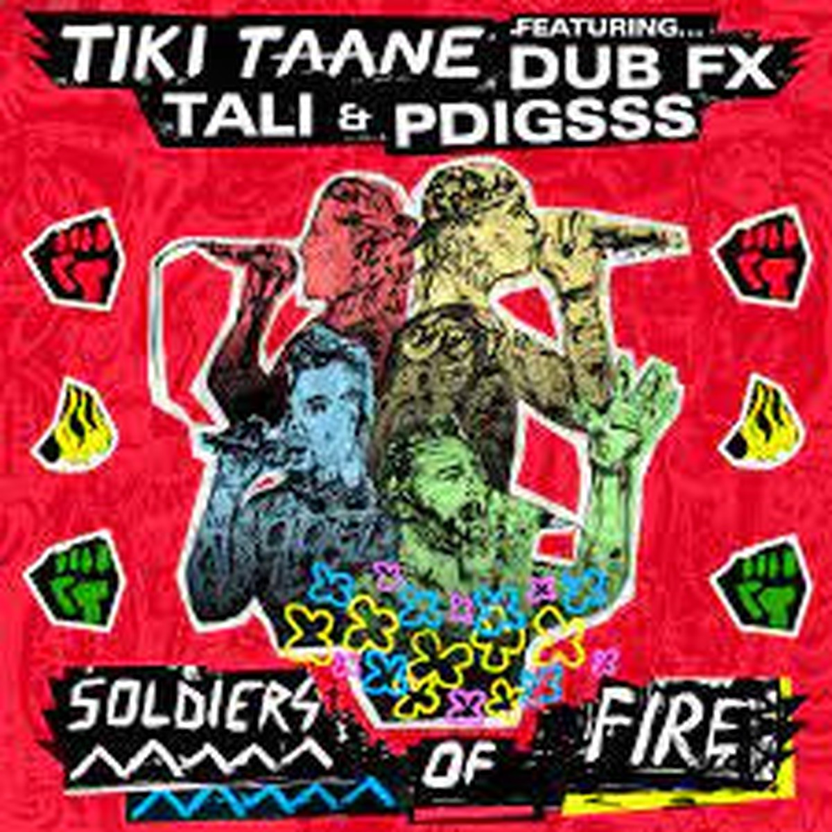 TAANE TIKI FEATURING DUBFX, TALI & PDIGSSS-SOLDIERS OF FIRE RED VINYL 12″ EP *NEW*