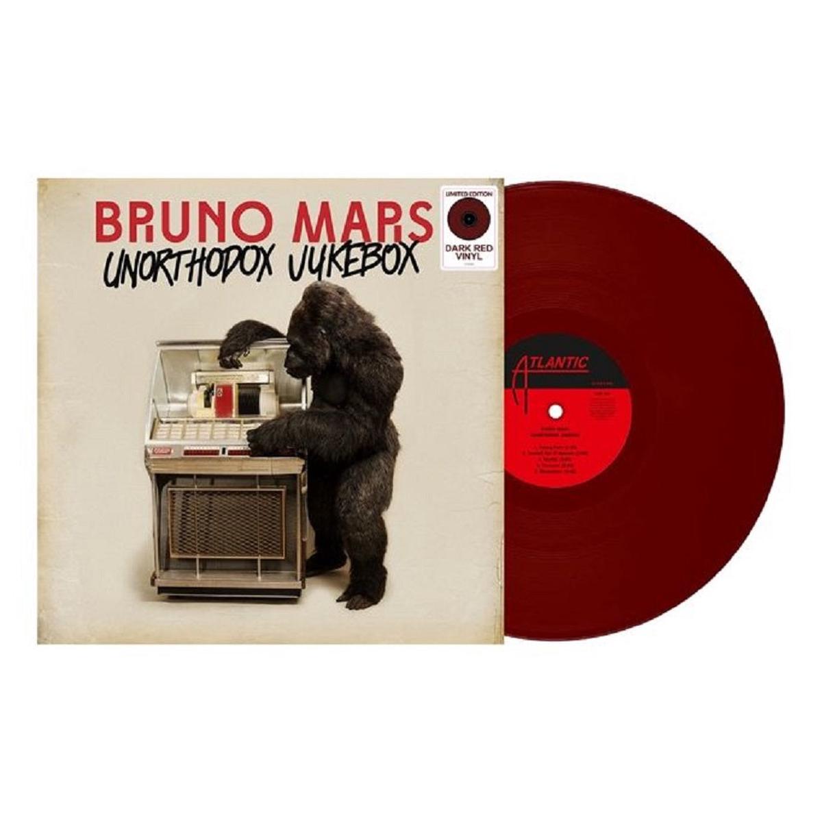 Bruno Mars Unorthodox Jukebox Vinyl LP Dark Red Colour 2022 – Default Title