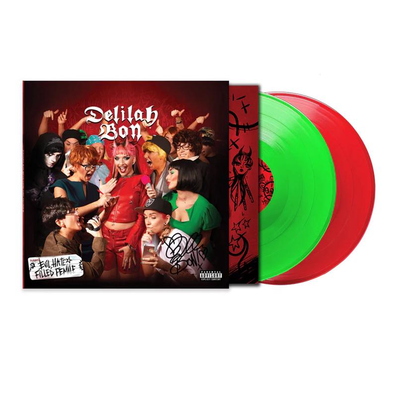 DELILAH BON – Evil, Hate Filled Female – 2LP – Red & Neon Green Vinyl [SEP 20]
