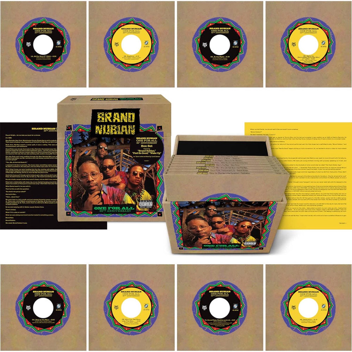 Brand Nubian – One for All (35th Anniversary) 7″ Vinyl Boxet 2026