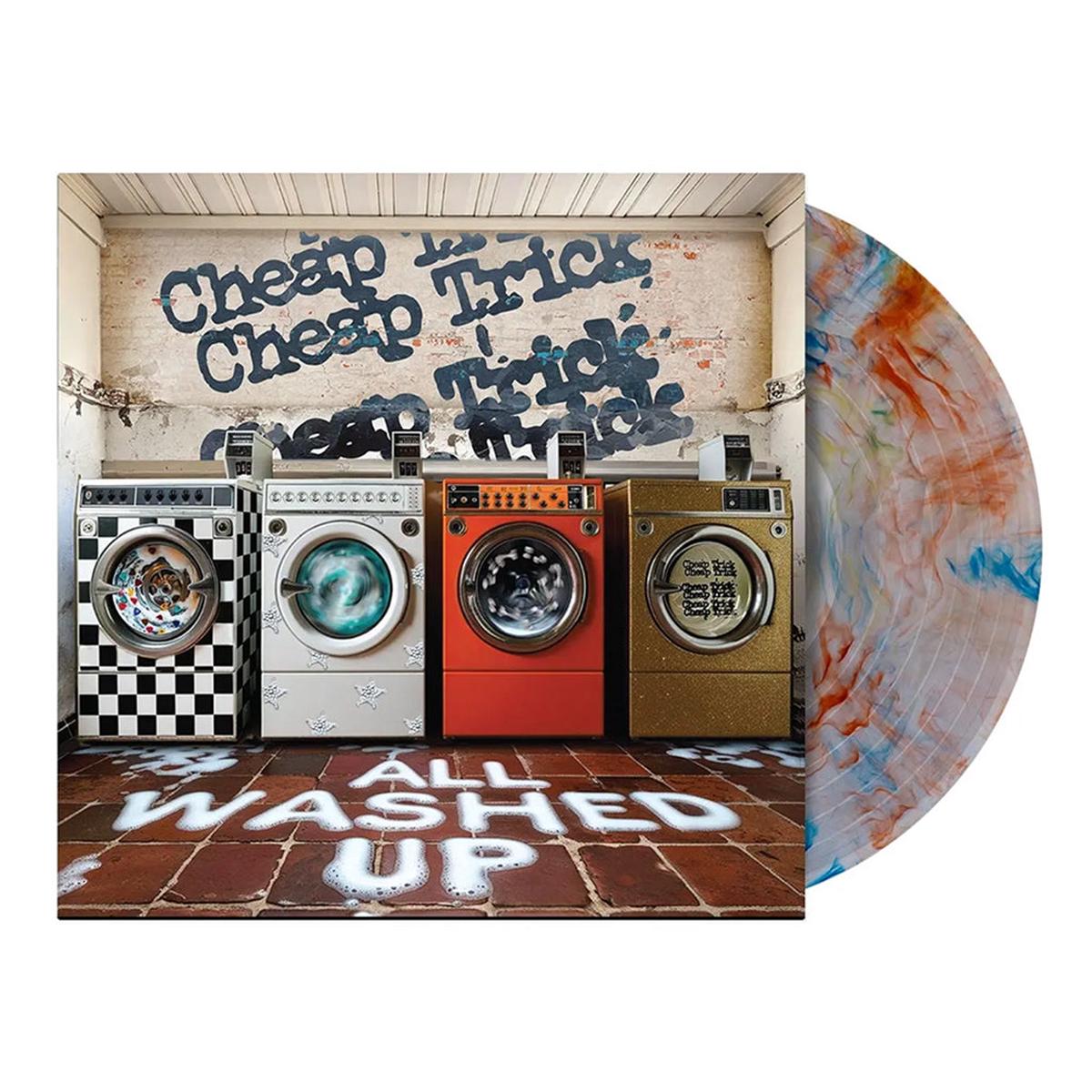 CHEAP TRICK – All Washed Up – LP – Clear w/ Orange & Blue Marble Vinyl