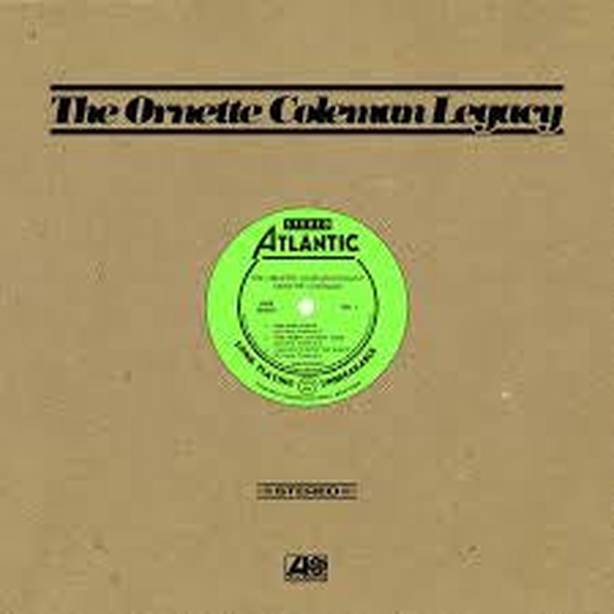 COLEMAN ORNETTE-THE ORNETTE COLEMAN LEGACY LP EX COVER NM