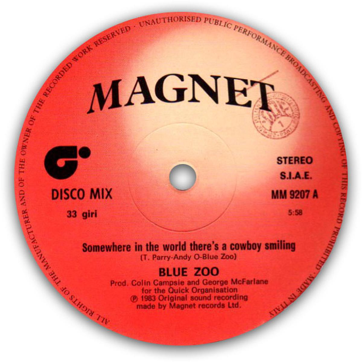BLUE ZOO 8211 Somewhere In The World There8217s A Cowboy Smiling 128221