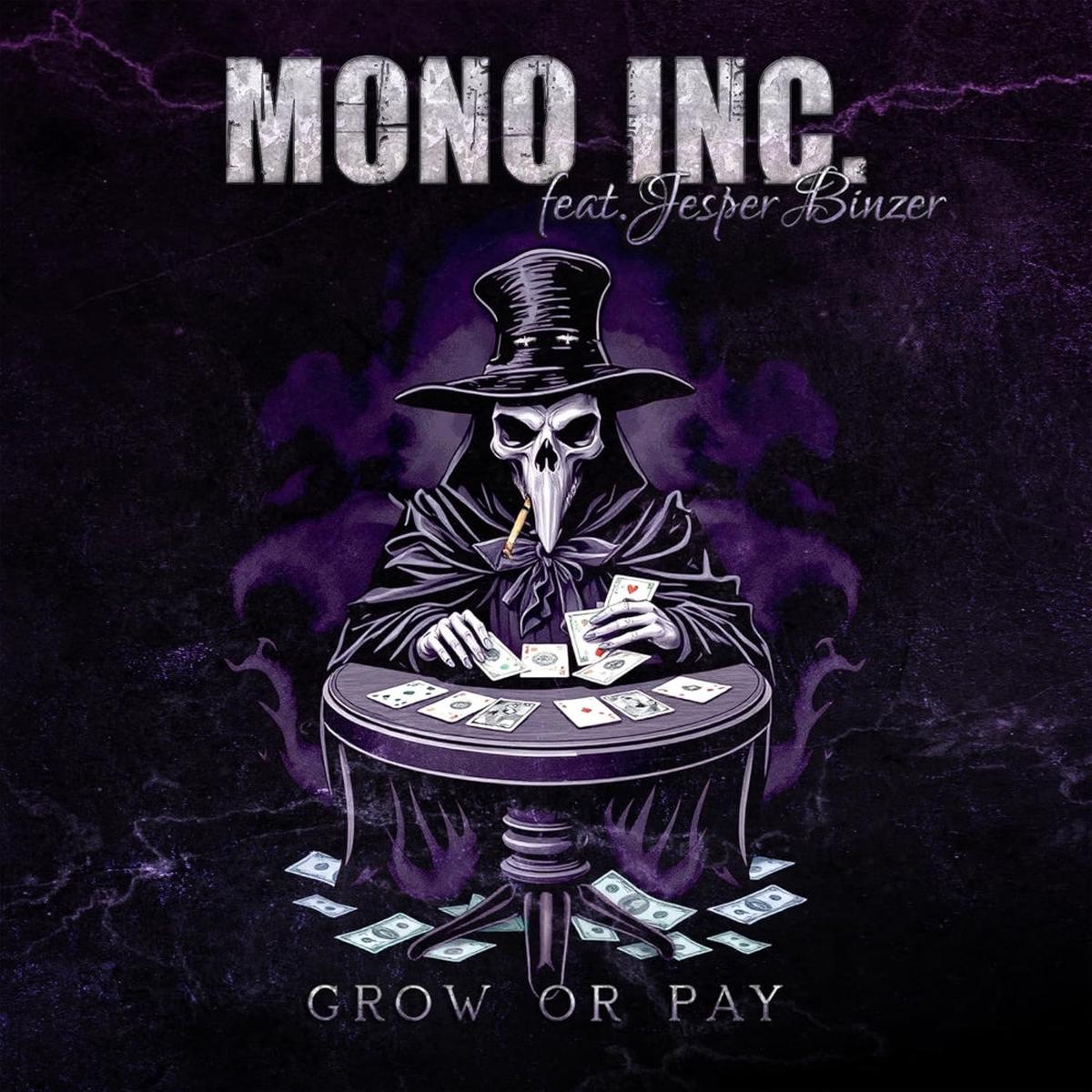 Mono Inc. Grow or Pay feat. Jesper Binzer (D-A-D) 7″ Vinyl Single Purple & Black Marble Colour 2026