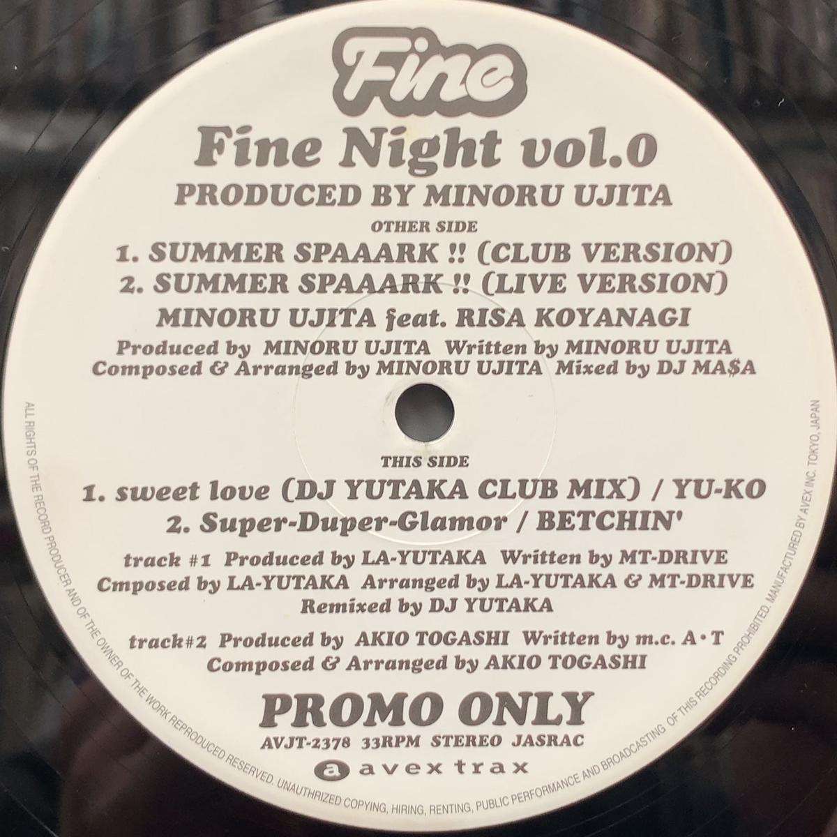 RISA KOYANAGI, YU-KO, BETCHIN’ / Fine Night Vol.0 (AVJT-2378, 12inch)