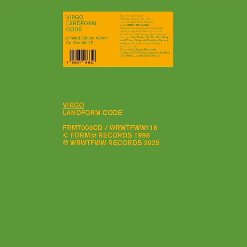 VIRGO – Landform Code (Reissue) – 2LP – Vinyl [NOV 7]