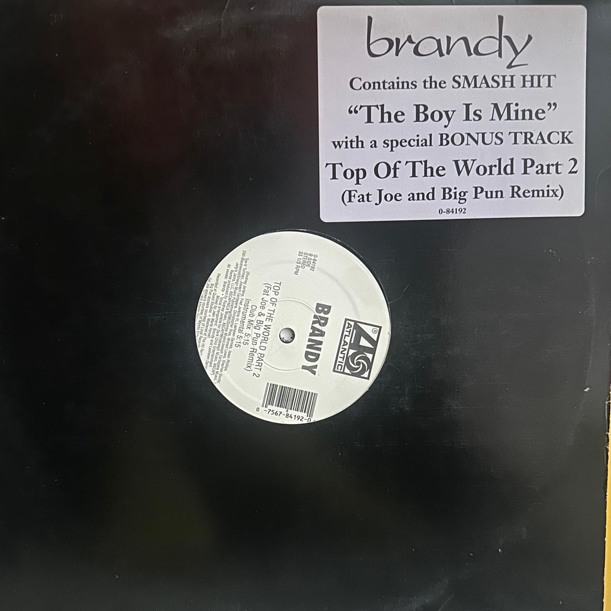 Brandy – the boy is mine remix / top of the world 12″ Single LP Vinyl – Used