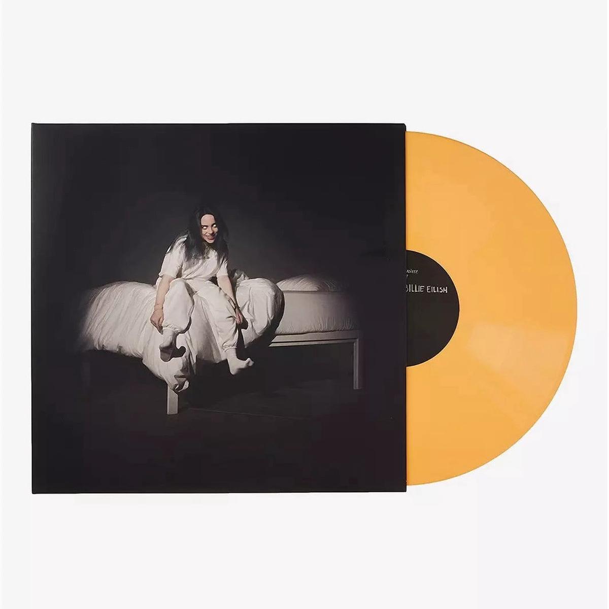 EILISH BILLIE-WHEN WE ALL FALL ASLEEP WHERE DO WE GO? PEACH VINYL LP EX COVER EX