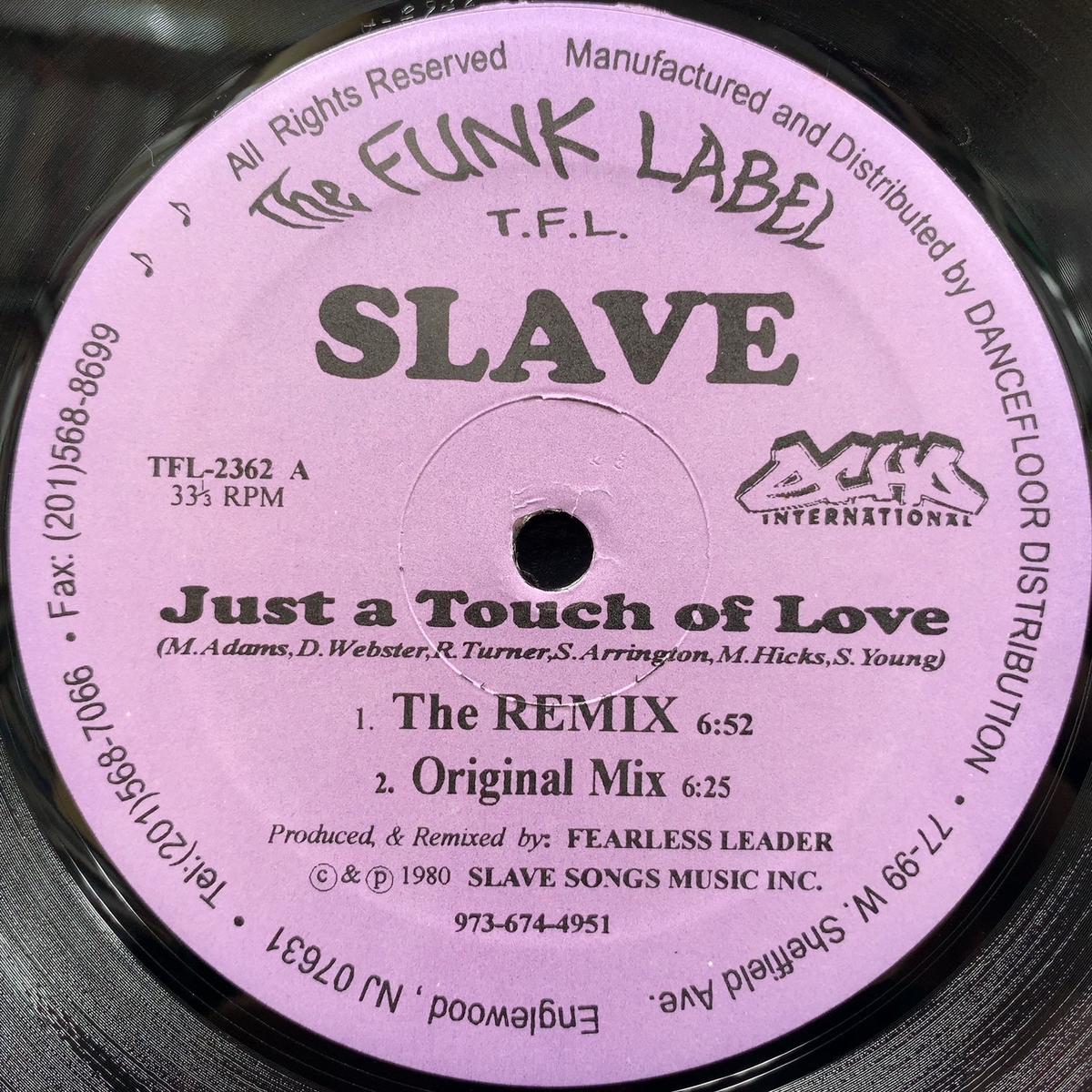 SLAVE / Just A Touch Of Love / Watching You (TFL-2362, 12inch)