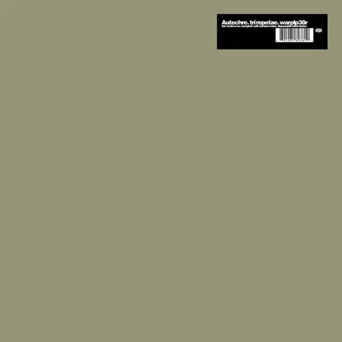 AUTECHRE 8211 Tri Repetae 8211 2LP 8211 Vinyl