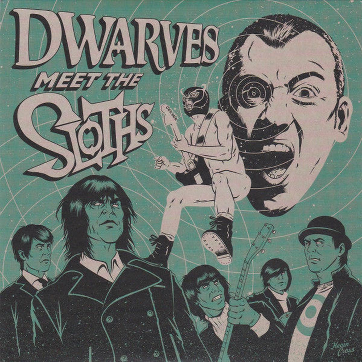 Dwarves Meet The Sloths (7″ BLUE VINYL) | Mint (M) Mint (M) – – PUNK *NEW/COLOR*