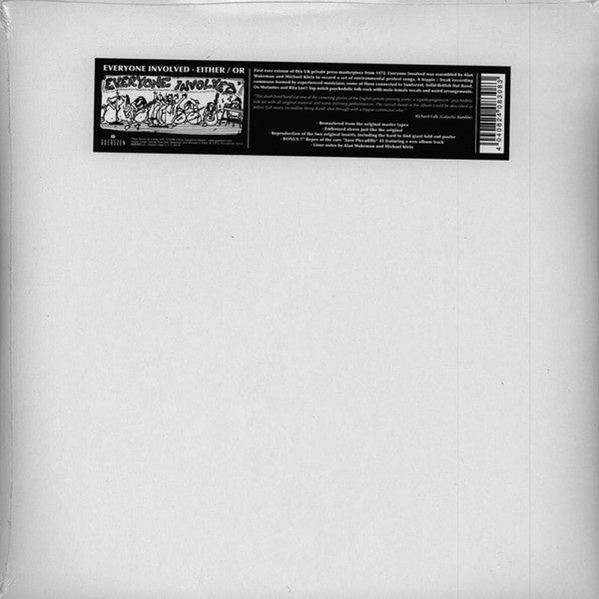 EVERYONE INVOLVED-EITHER/ OR LP+7″ *NEW*