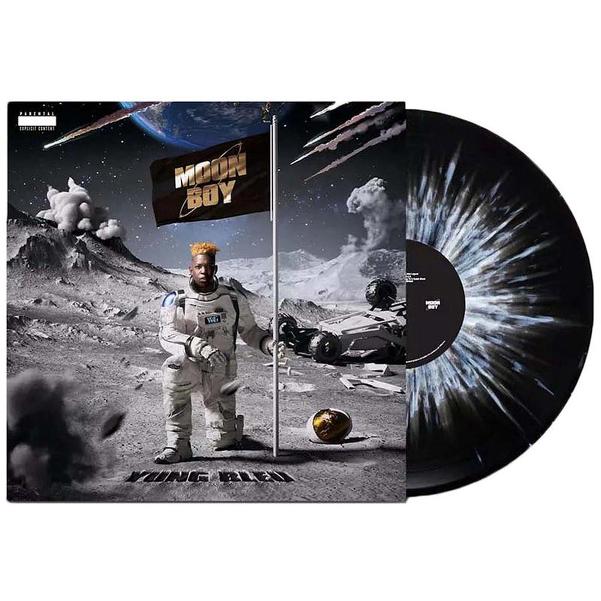 YUNG BLEU 8211 Moon Boy (Repress) 8211 2LP 8211 Black with White Splatter Vinyl