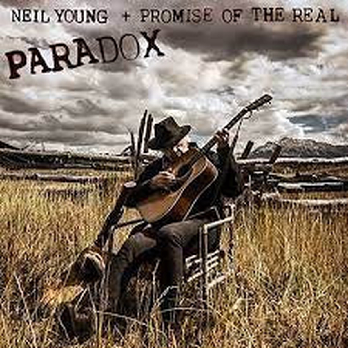 YOUNG NEIL + PROMISE OF THE REAL-PARADOX 2LP VG+ COVER EX