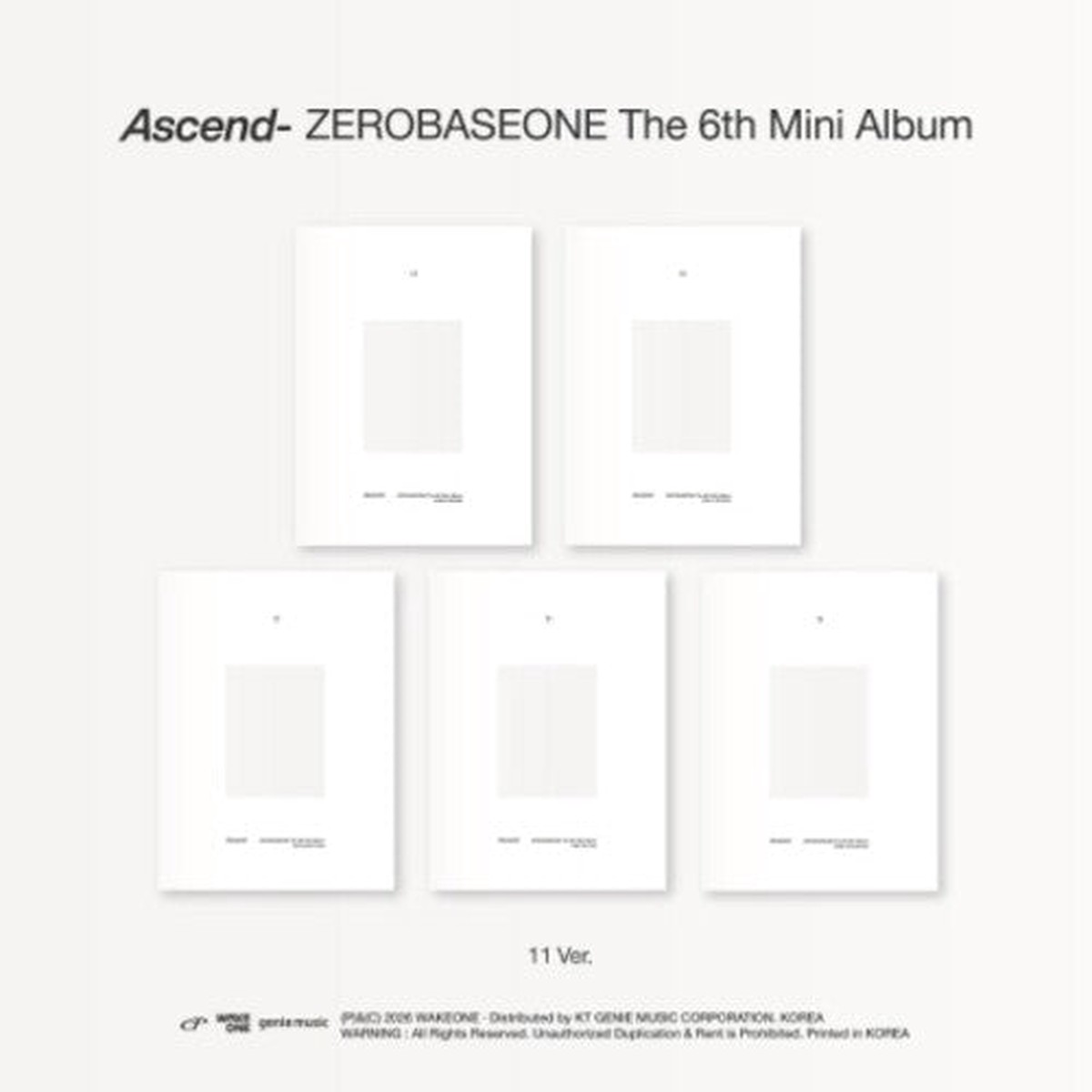 Zerobaseone: Ascend - 11 Version - COMPACT DISCS