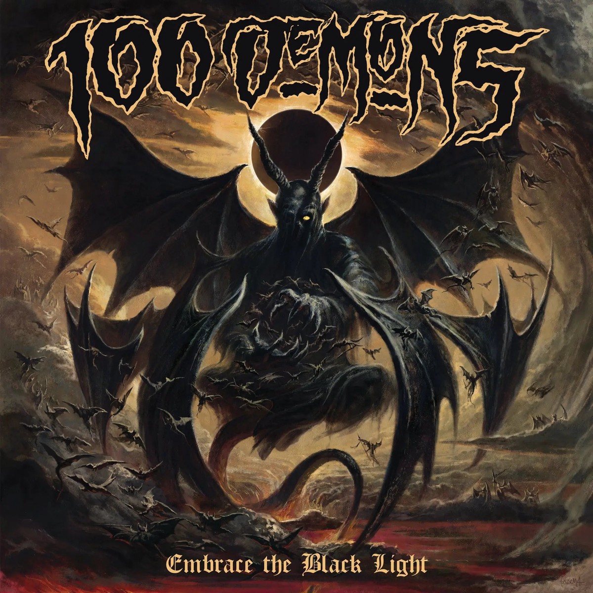 100 Demons - Embrace The Black Light (Spiritual Obliteration Marble Vinyl) (New Vinyl)