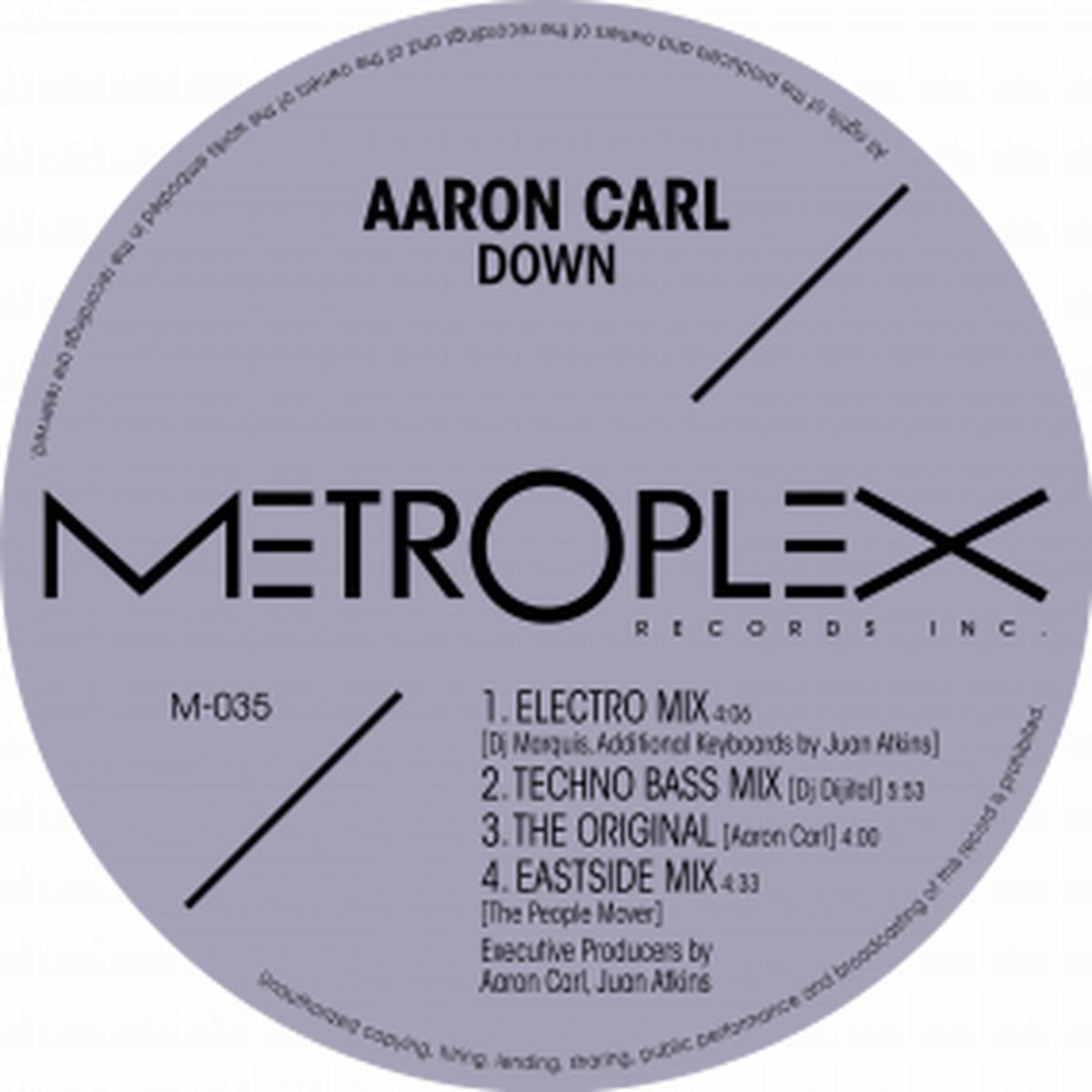 Aaron Carl - Down (12") (New Vinyl)