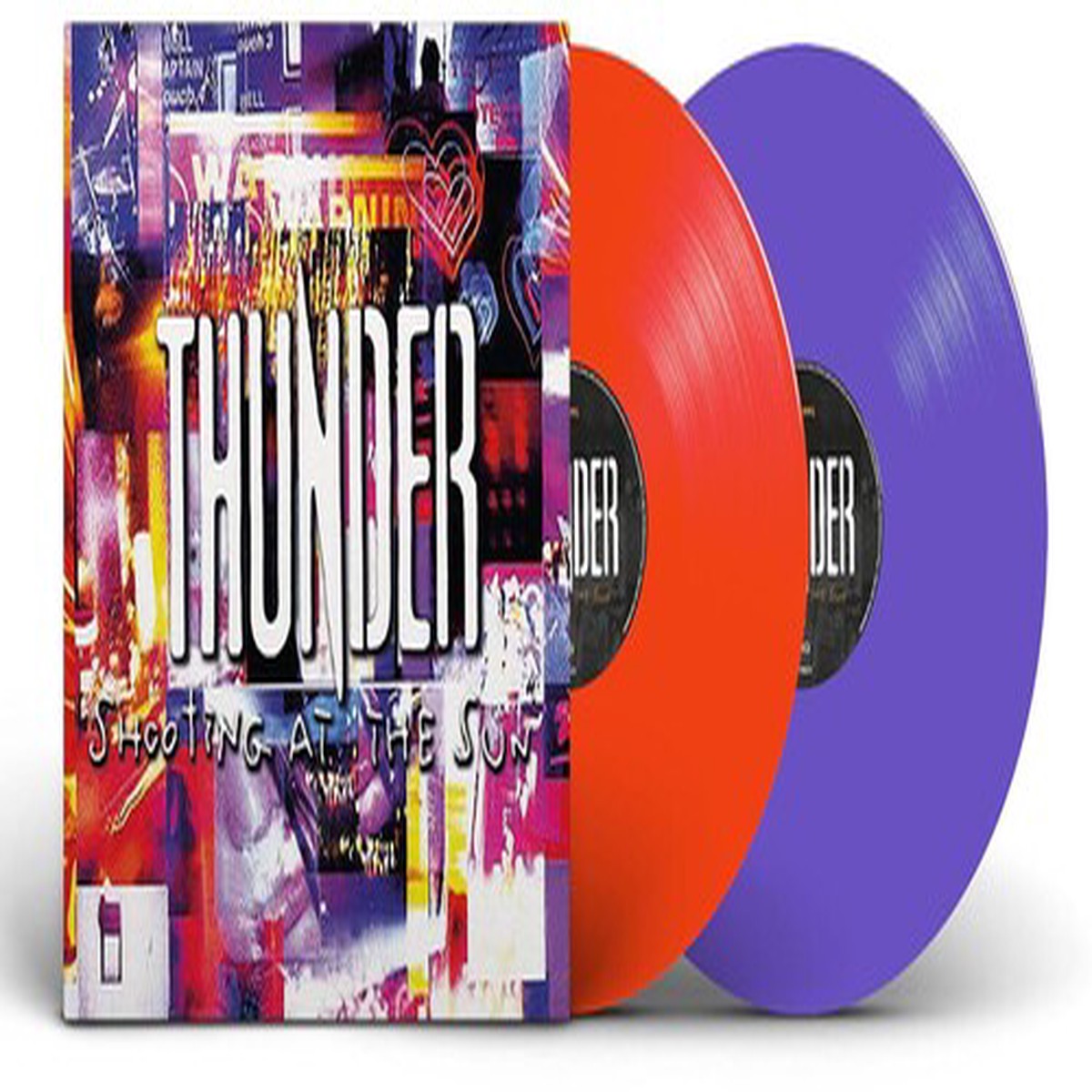 [DAMAGED] Thunder - Shooting At The Sun [Purple & Orange Vinyl]