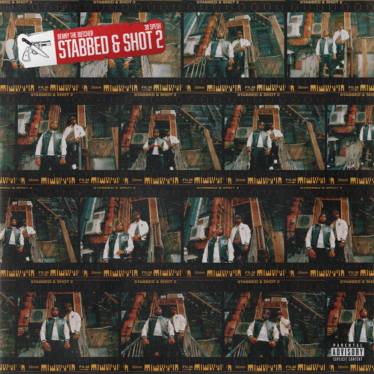 Benny The Butcher & 38 Spesh - Stabbed And Shot 2 (Black And White Colour Vinyl) (New Vinyl)