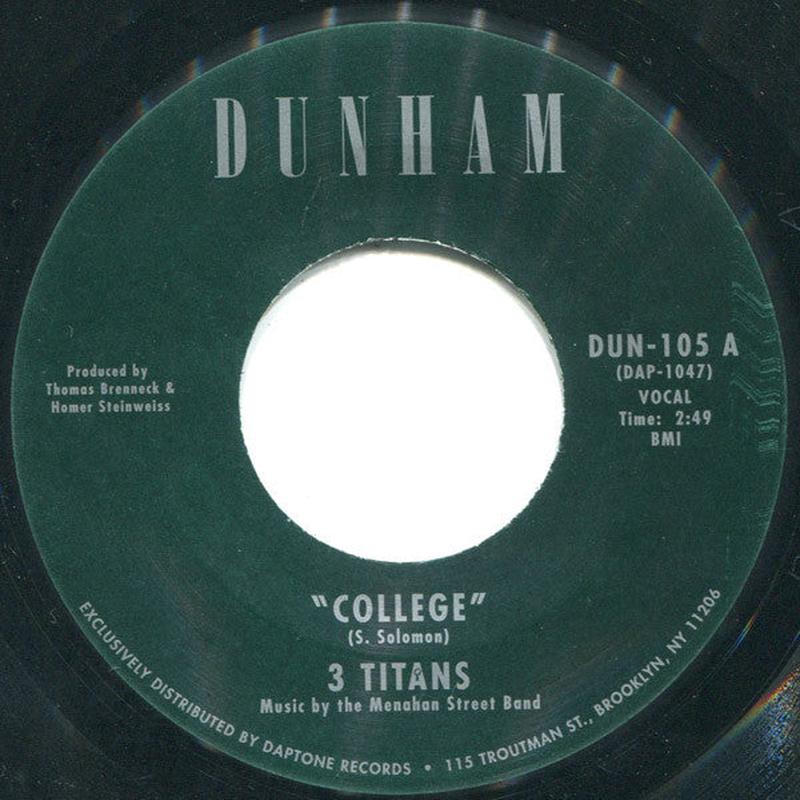 3 Titans - College / The Life Of A Scholar [7"]
