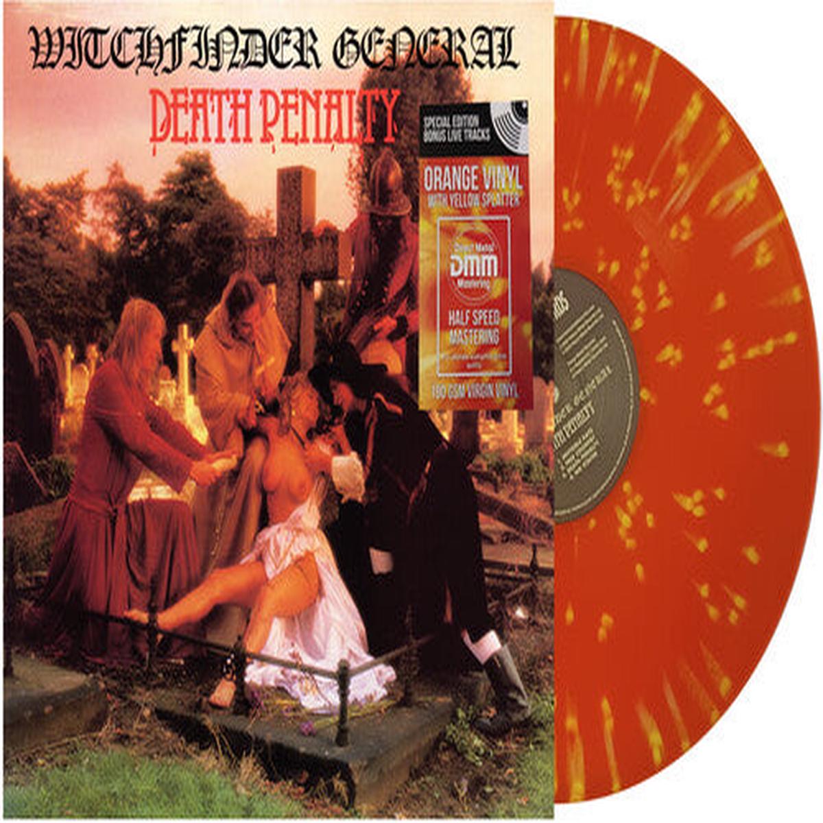 Witchfinder General - Death Penalty Indie-Exclusive Orange Yellow Splatter Vinyl