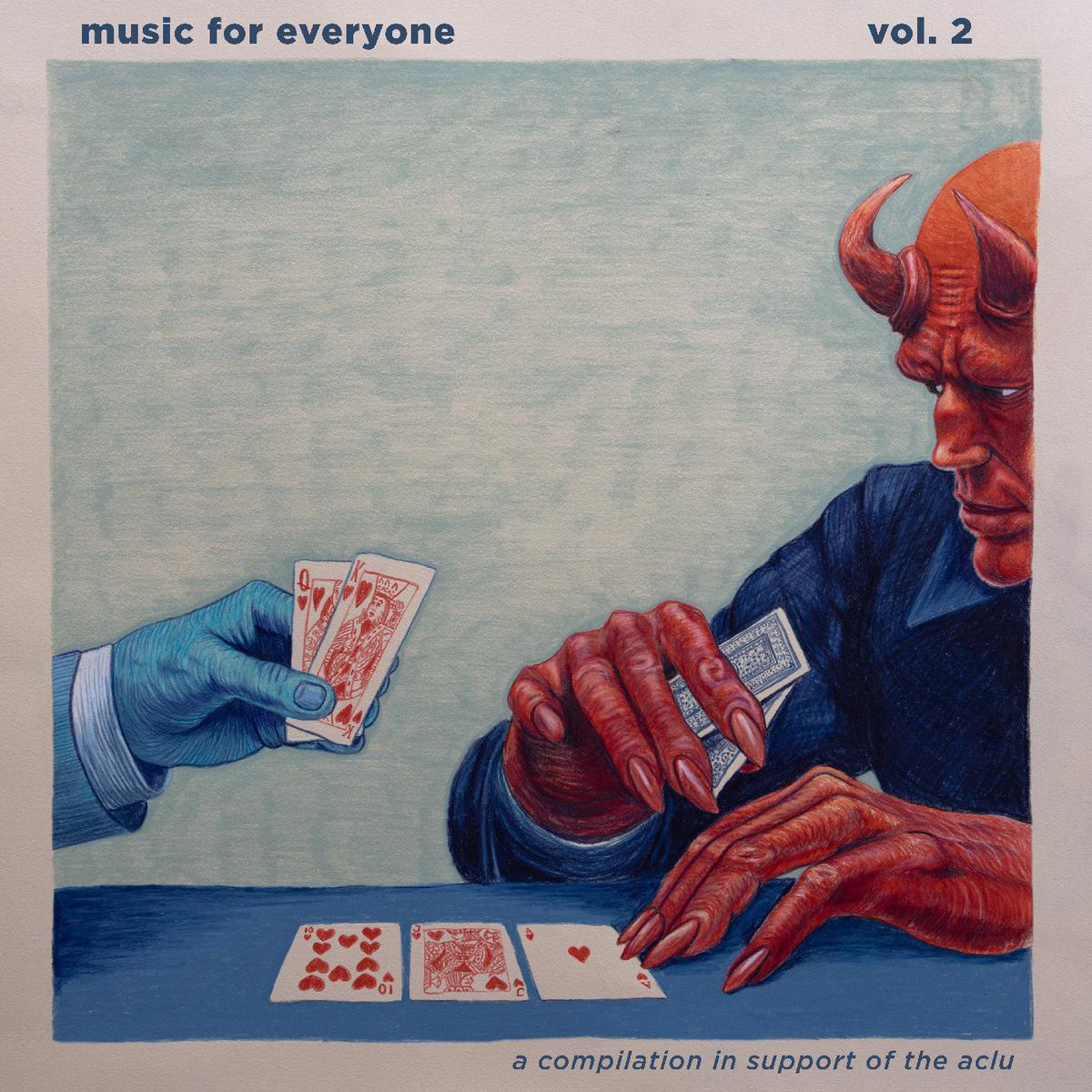 Various Artists 8211 Music For Everyone Vol 2 (Oxblood wAqua Blue Swirl Vinyl) (New Vinyl)