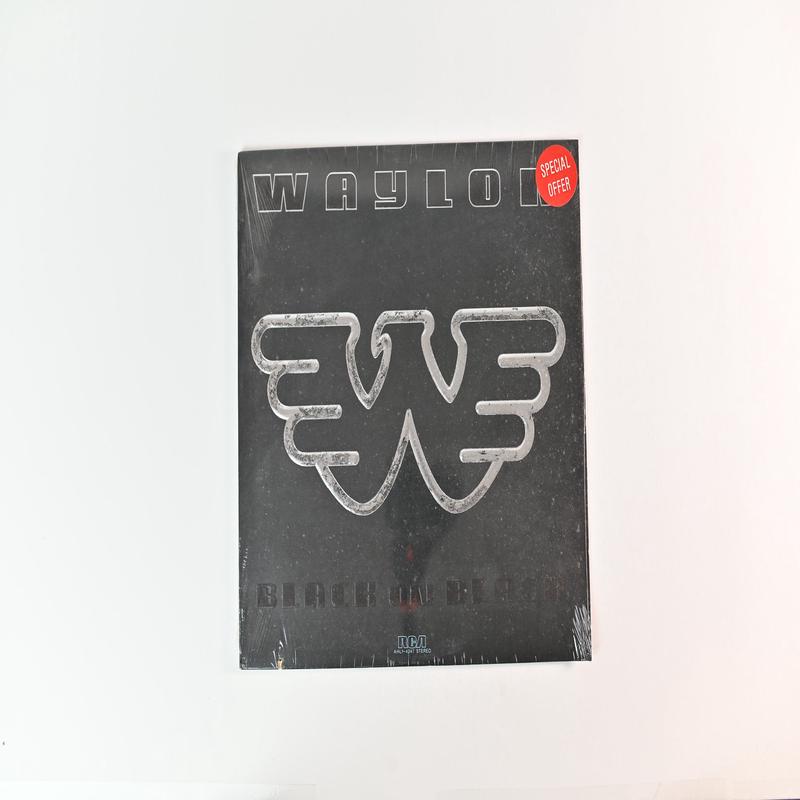 Waylon Jennings - Black On Black on RCA Waylon Logo Custom Labels Sealed