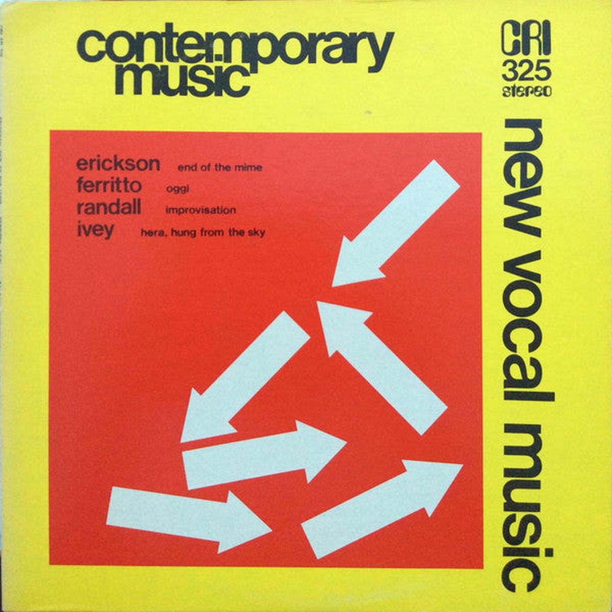Various  New Vocal Music LP