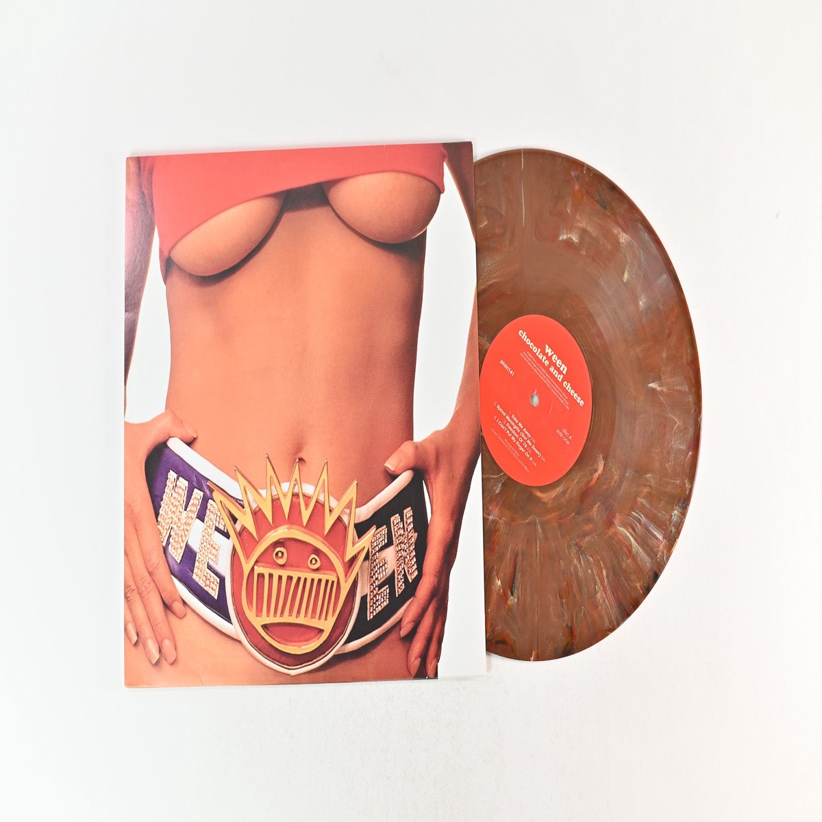 Ween - Chocolate And Cheese on Plain Recordings Brown Cocoa / Yellow Cheddar Vinyl Reissue