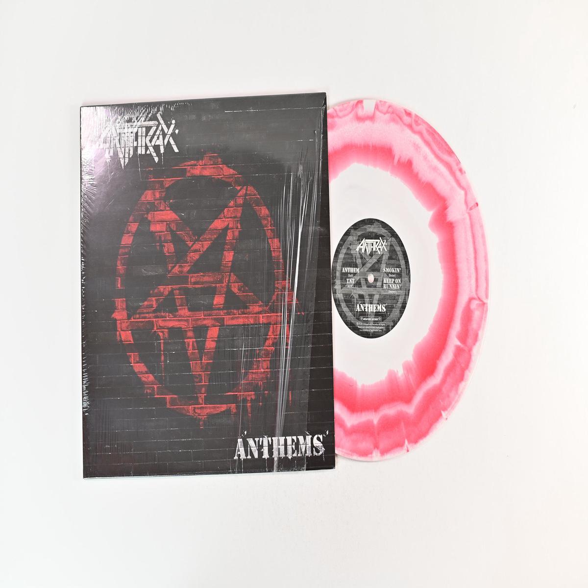 Anthrax - Anthems on Megaforce 12 EP Red White Blend