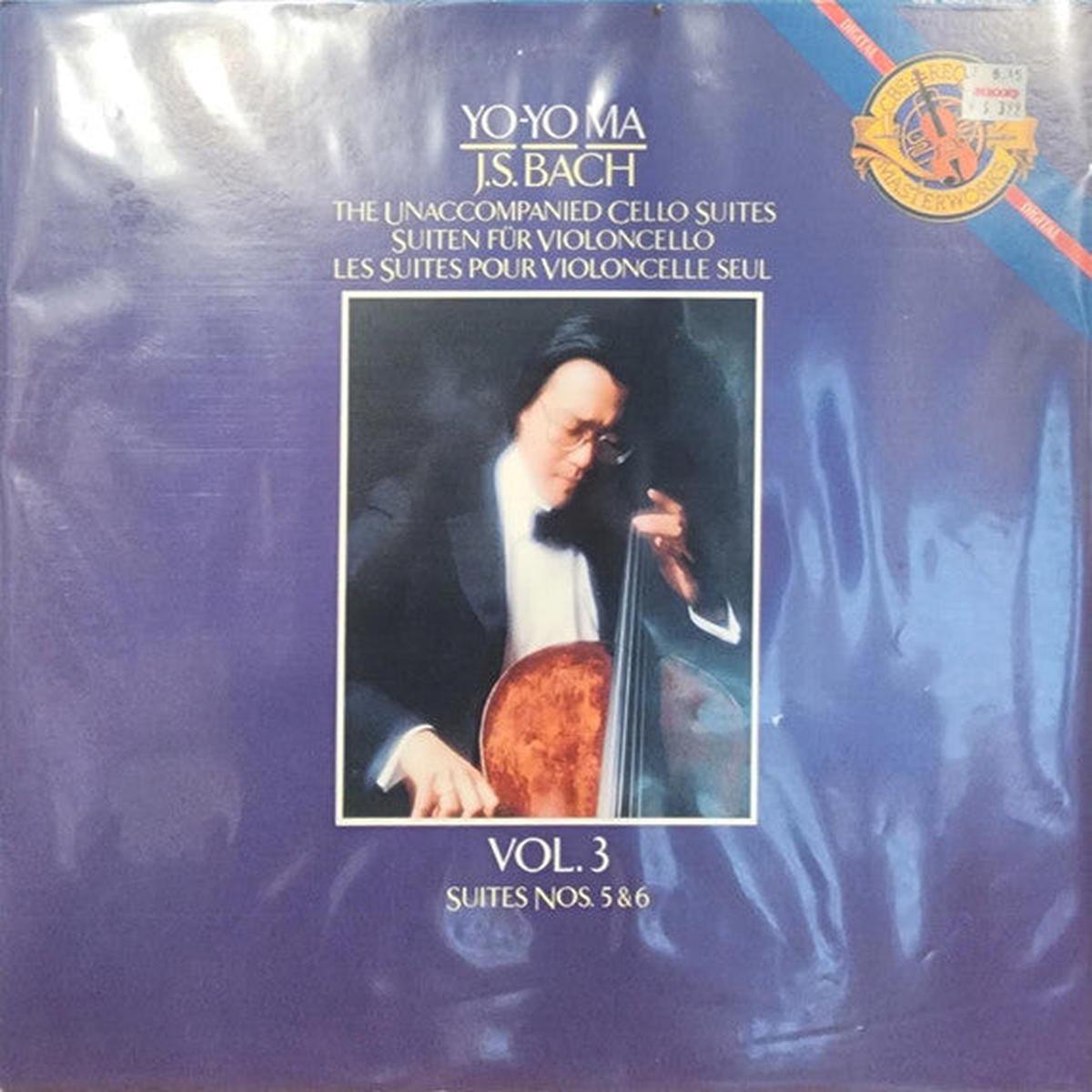 Bach / Yo-Yo Ma - The Unaccompanied Cello Suites Vol. 3 Suites Nos. 5 & 6 LP