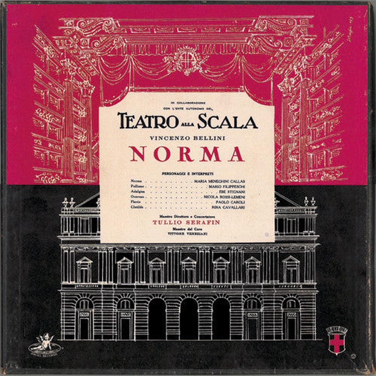 Bellini, Maria Callas, Mario Filippeschi, Ebe Stignani, Nicola Rossi-Lemeni, Paolo Caroli, Rina Cavallari, Tullio Serafin, Vittore Veneziani - Norma (VG+)