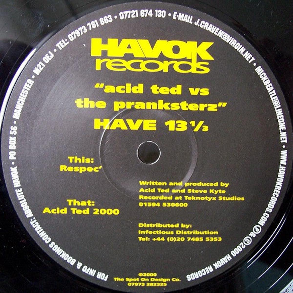 Acid Ted vs The Pranksterz  Respec' 12"