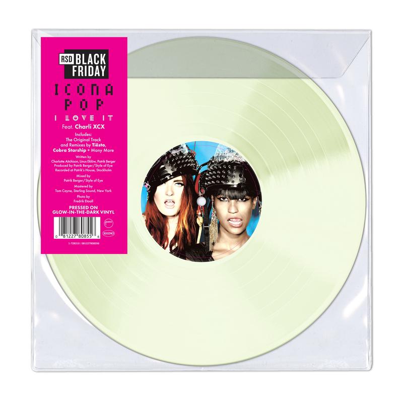 Icona Pop - I Love it (Feat Charli XCX) - 1LP - Glow in the Dark Vinyl  [RSD Black Friday 2025]