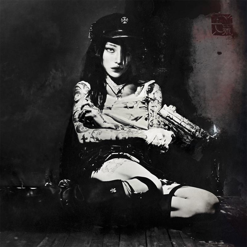 yeule -  Evangelic Girl Is A Gun (with A2 Poster Insert) - LP - 'Iris Of Bloodlust' (Red Marble) Vinyl