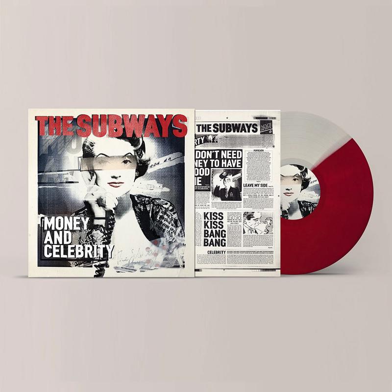 THE SUBWAYS - Money And Celebrity [National Album Day 2024] - LP - Red and White Split Colour Vinyl [NAD 24]