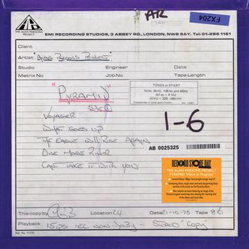 THE ALAN PARSONS PROJECT - Pyramid Work in Progress - 1 LP - Orange Vinyl  [RSD 2024]