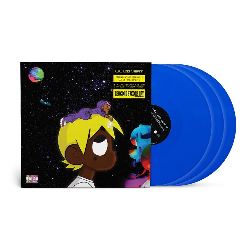 Lil Uzi Vert - "Eternal Atake (Deluxe) / LUV vs. The World 2 (5th Anniversary Edition) - 3LP - Opaque Blue Jay Vinyl  [Record Store Day 2025]