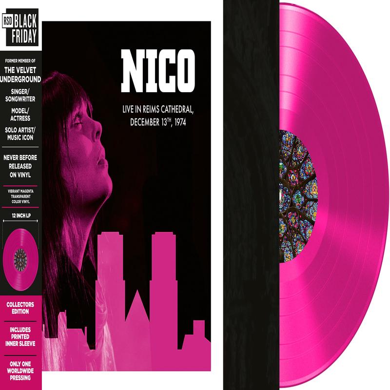 Nico - Live in Reims Cathedral  December 13th, 1974 - 12" Vibrant Transparent Magenta Vinyl  [RSD Black Friday 2025]