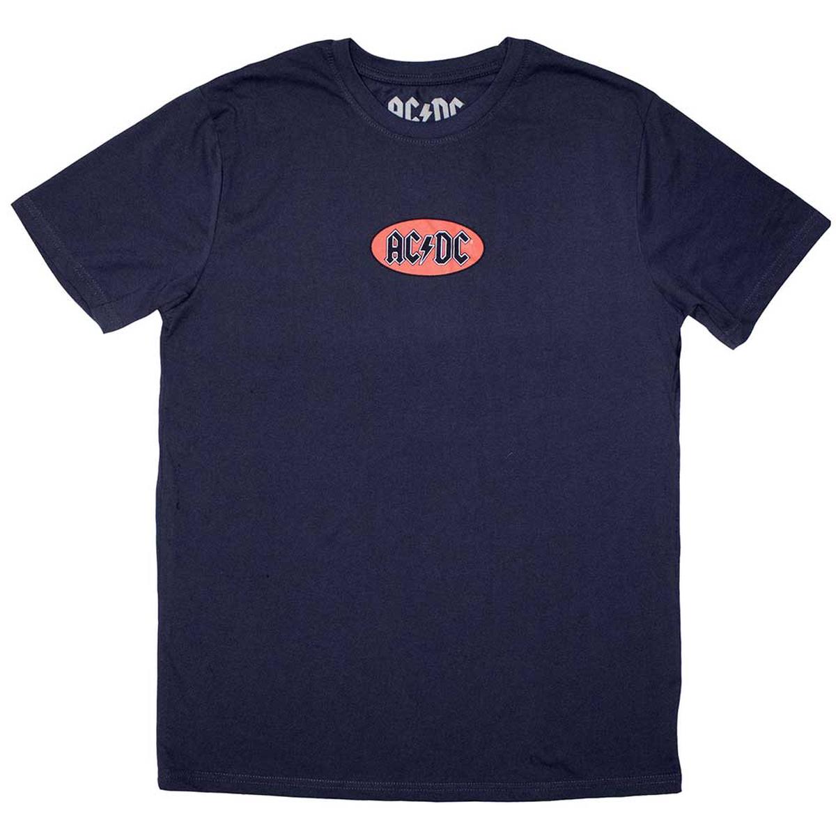 AC/DC Mini Oval Logo - Blue | L