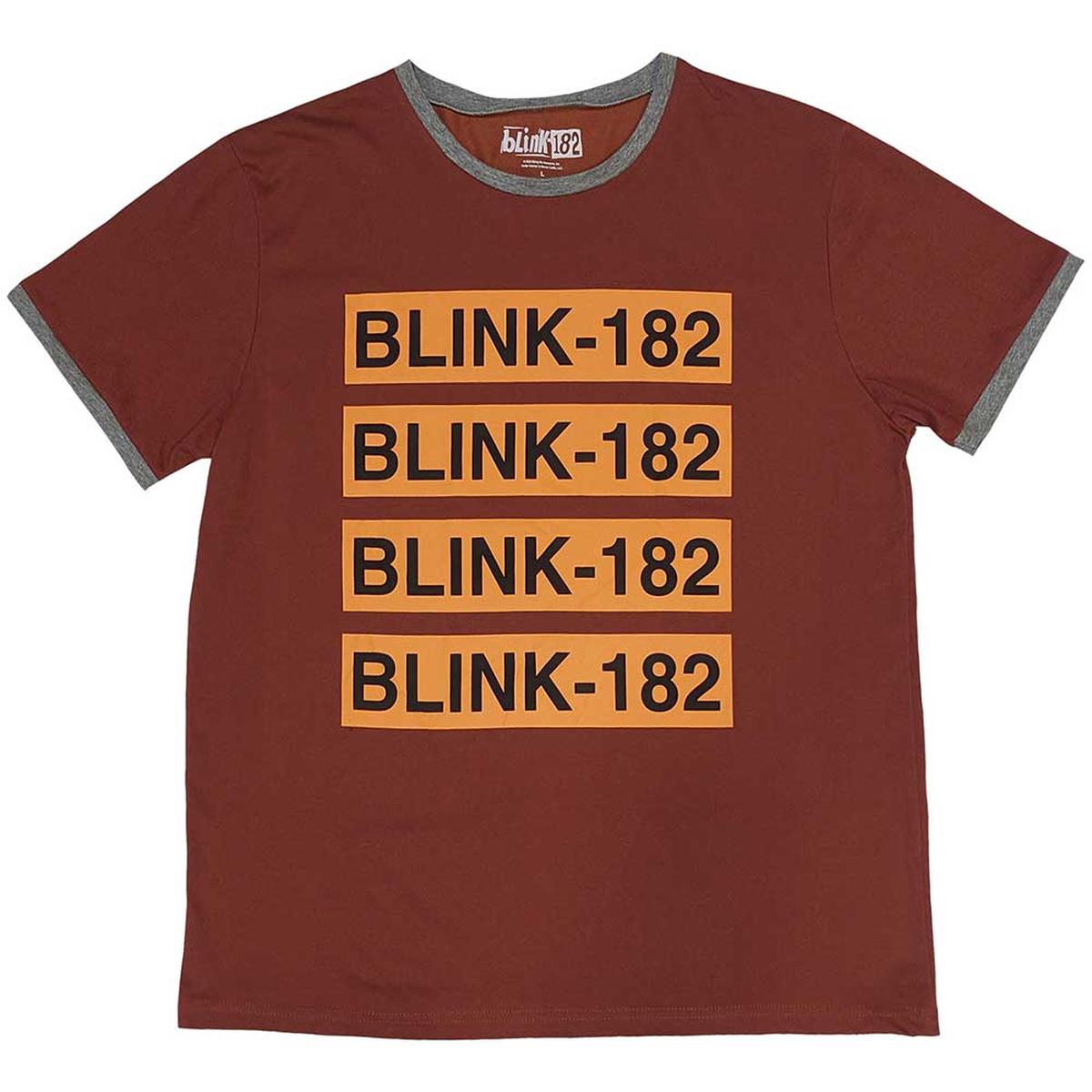 Blink-182 Logo Repeat - Red | M