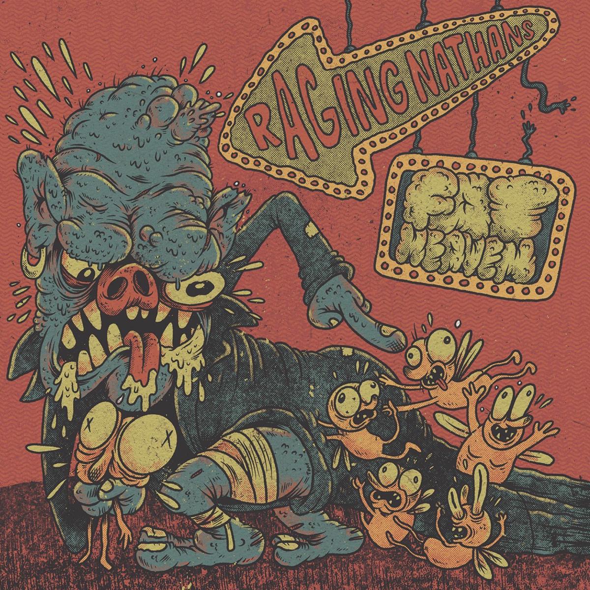 PRE-ORDER: The Raging Nathans & Fat Heaven "Split" 7"