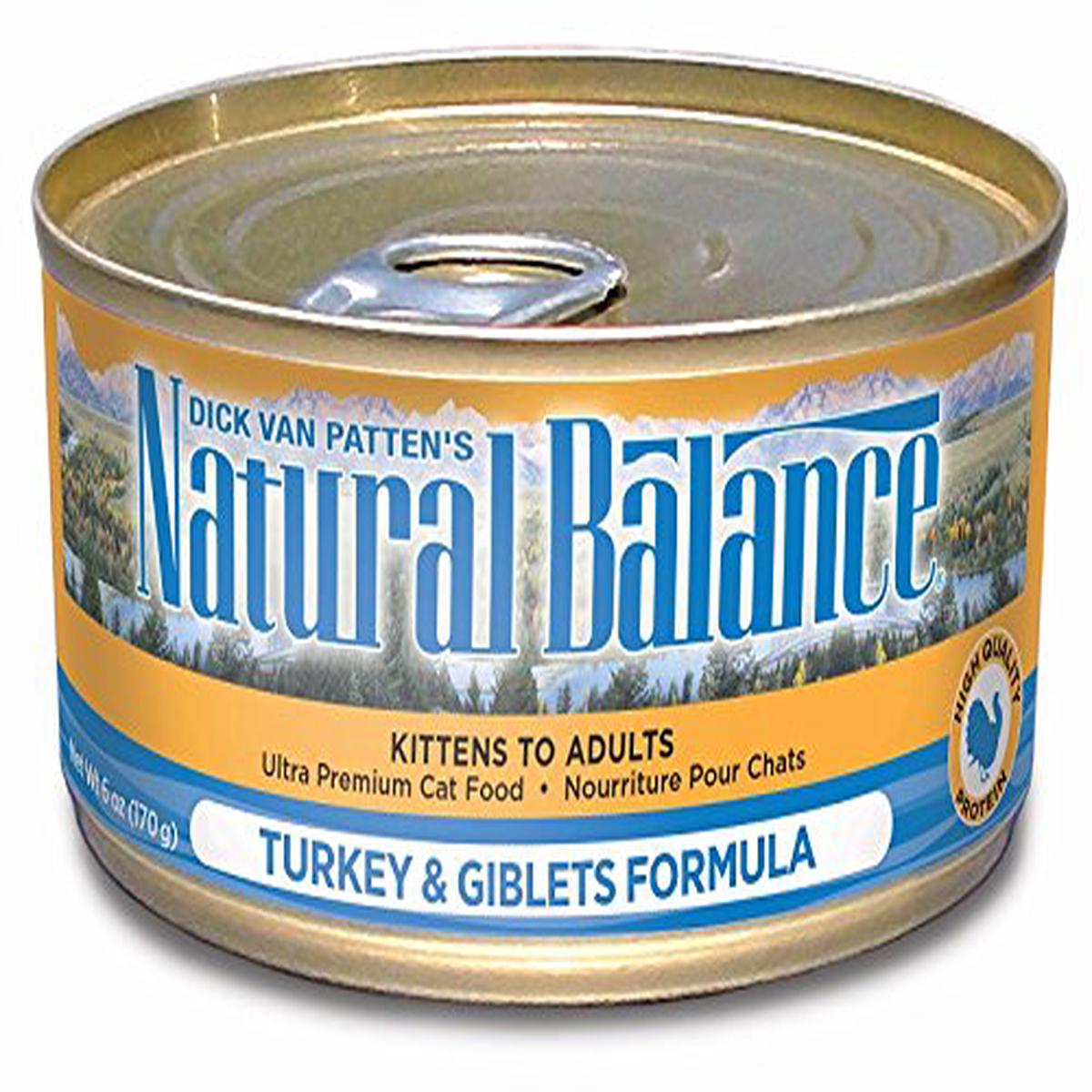 Natural Balance 53223 Turkey and Giblets Canned Cat Food 24/5.5OZ - Default Title