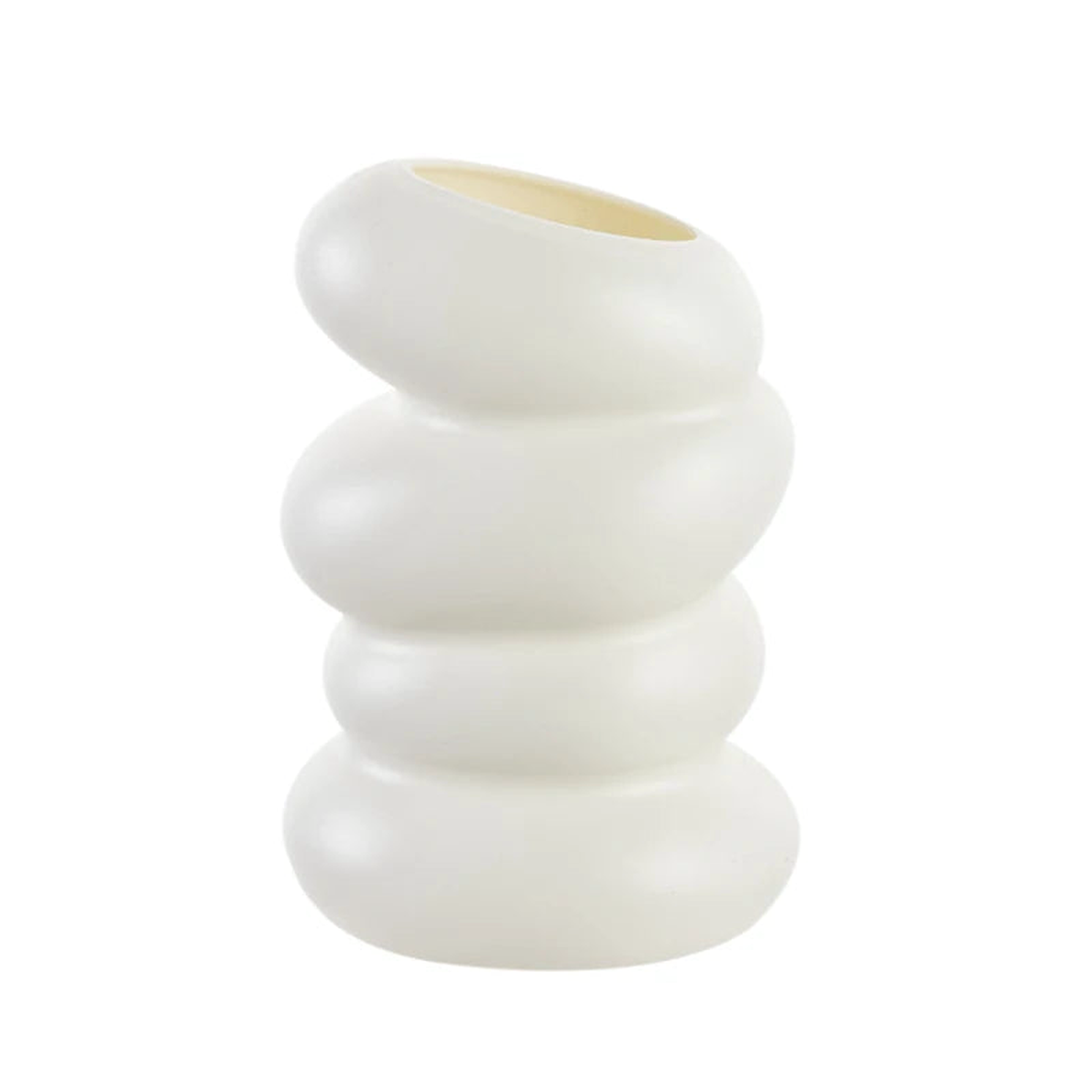 1pc Plastic Vase Home Decoration White Imitation Ceramic Flower Pot Plants Basket Nordic Wedding Decorative Dining Table Bedroom - 10