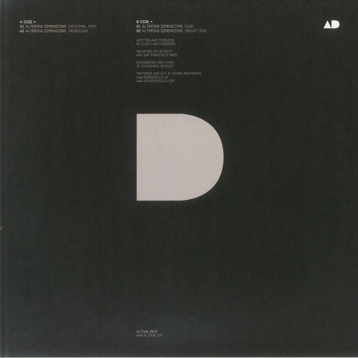 cv313 / Federsen - Altering Dimensions Part 1 (12") (Blue Marbled)