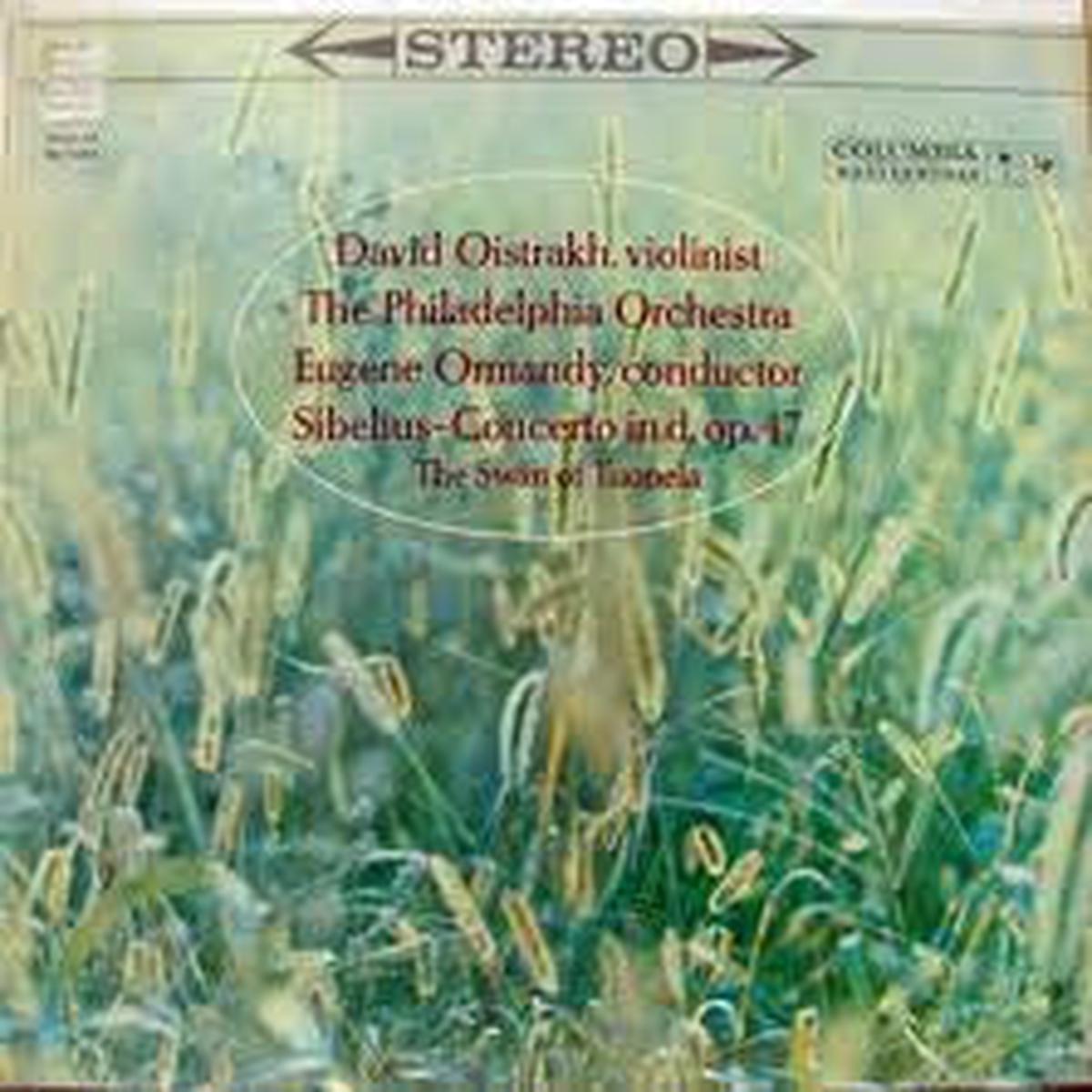 David Oistrach  The Philadelphia Orchestra / Jean Sibelius - Concerto In D, Op. 47  The Swan Of Tuonela (LP) (VG)