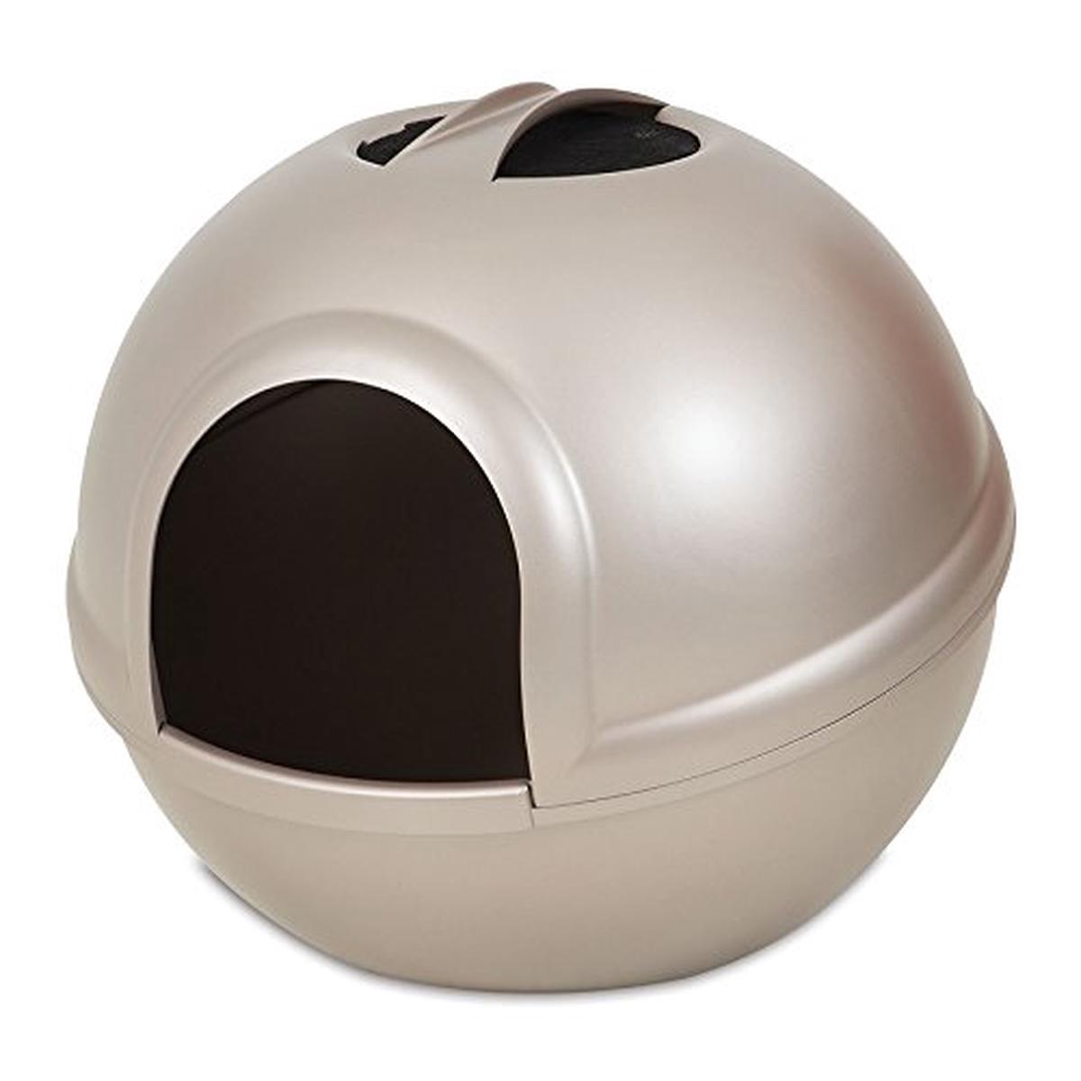 Petmate Booda Dome Litter Box For Cat - Pearl Titanium