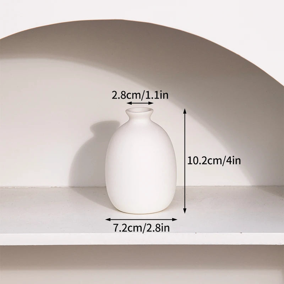 White Ceramic Vases Nordic Decorative Vasen Ornaments Home Living Room Decor Flower Arrangements Sketching Props Desktop Decor - C7-0233