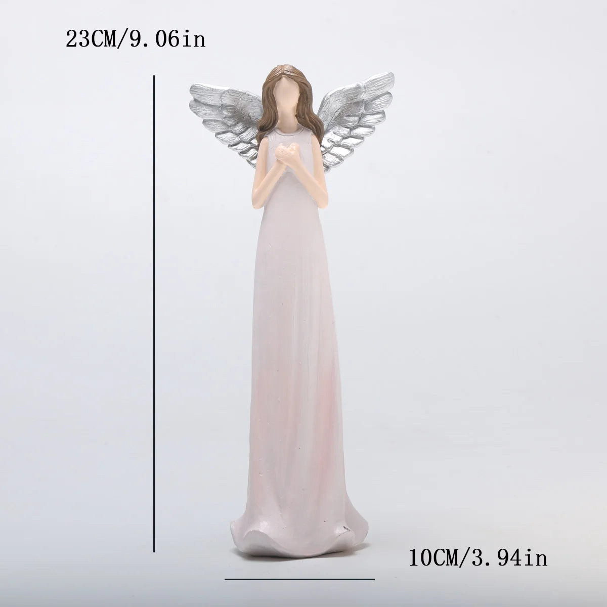 1pc Resin Blessing Angel Figurine - Versatile Indoor Decor for Christmas, Weddings & Home | Durable Abs Sculpture | No Electrici - 24487feng
